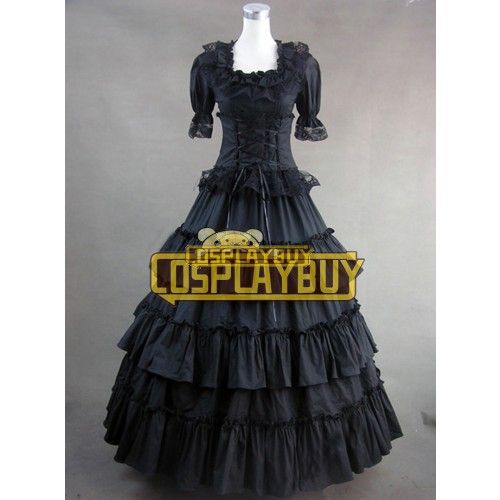 Victorian Lolita Wedding Gothic Lolita Dress Black