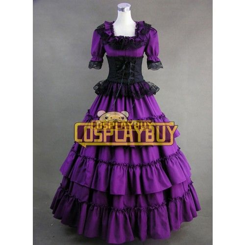 Victorian Lolita Wedding Gothic Lolita Dress Purple
