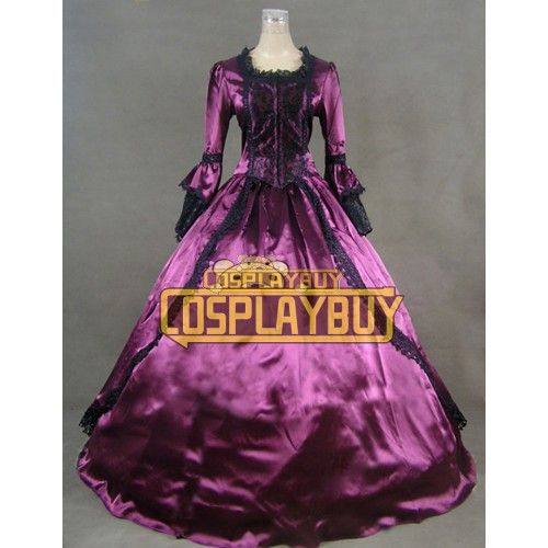 Victorian Lolita Wedding Marie Antoinette Gothic Lolita Dress Purple