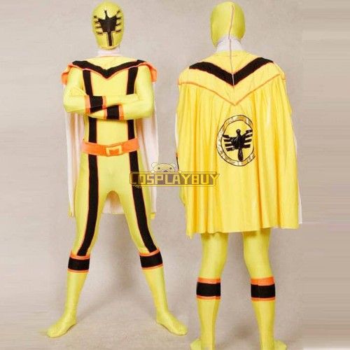 Yellow Power Rangers Mystic Uniform Spandex Zentai Costume