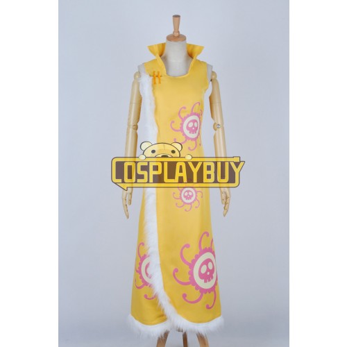 One Piece Cosplay Costume Pirate Empress Boa Hancock Yellow