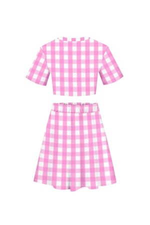 2023 Barbie Margot Robbie Barbie Cosplay Costume Crop Top Skirt Party Disguise