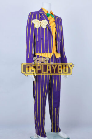 Batman Costume Arkham Asylum Joker Stripe Suit