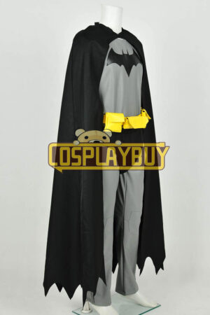 Batman The Dark Knight Costume Bruce Wayne Leather Jumpsuit