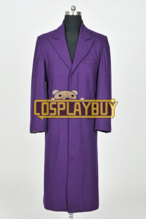 Batman The Joker Costume Purple Trench Coat