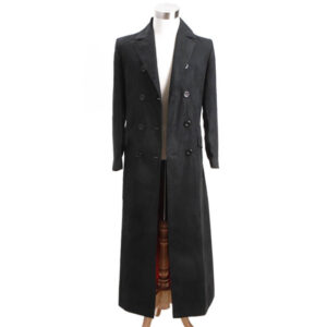 Captain Jack Harkness Trench Coat Doctor Who Black Wool Coat Jacket