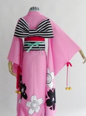 Cardcaptor Sakura Sakura Kinomoto Pink Kimono Cosplay Costume