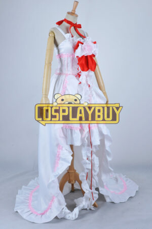Chobits Cosplay Chii Elda White Red Dress