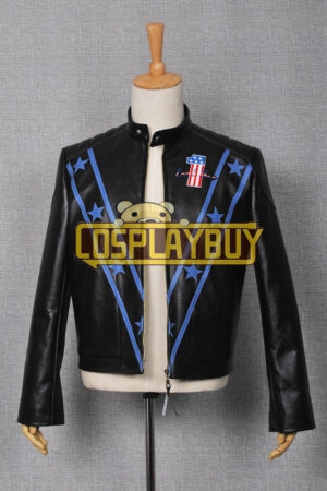 Daredevil Motorcycle Evel Knievel Black Jacket