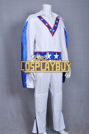 Daredevil Motorcycle Evel Knievel Blue Star Costume Flag Version