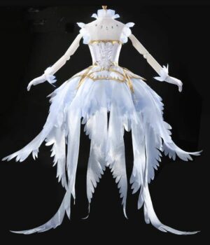 Deluxe Cardcaptor Sakura: Clear Card Sakura Kinomoto White Dress Cosplay Costume