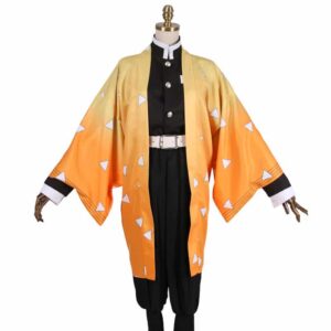 Demon Slayer Zenitsu Agatsuma Cosplay Costume