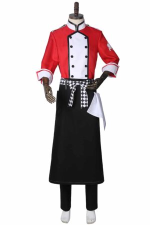 Disney Twisted Wonderland Riddle Chef Uniform Cosplay Costume