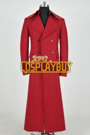 Doctor Who 4th Dr Tom Baker Red Trench Coat