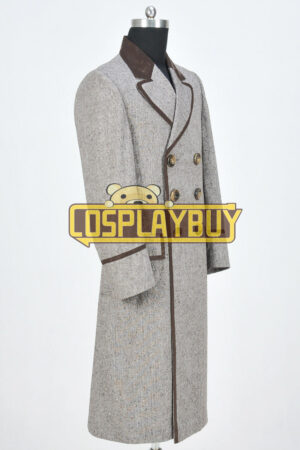 Doctor Who 4th Dr Tom Baker Wenge Brown Trench Coat