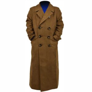 Doctor Who Cosplay Kids 10th Tenth Doctor Suede Trench Coat Children Costumes