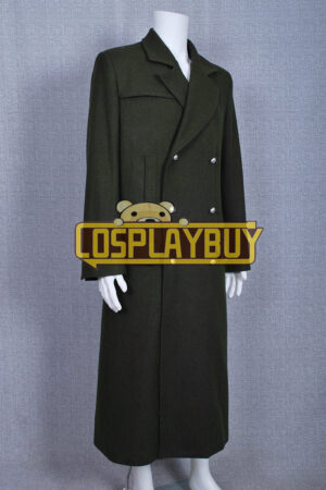 Doctor Who The 11th Matt Smith Dark Green Trench Coat