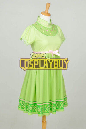 Frozen Cosplay Anna Children Green Dress
