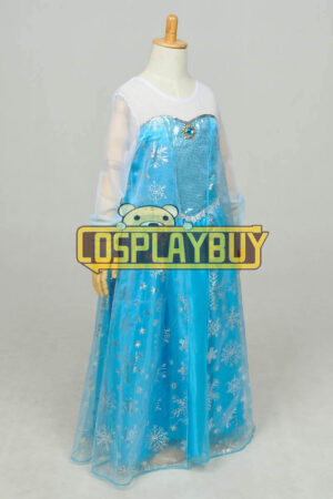 Frozen Cosplay Elsa Dress Children Yarn