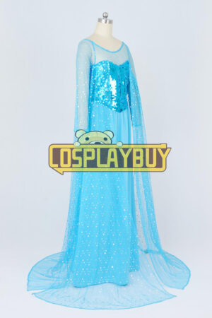 Frozen Cosplay Princess Elsa Blue Dress