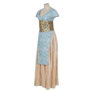 Game of Thrones Daenerys Targaryen Khaleesi Blue Dress Cosplay Costume (Qarth Look)