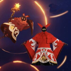 Genshin Impact Pyro Abyss Mages Cosplay Costume