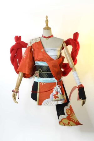 Genshin Impact Yoimiya Cosplay Costume