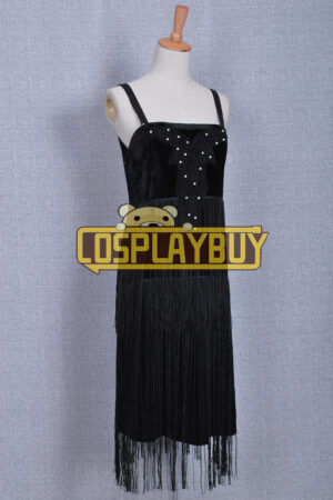 Historical Black Braces Skirt