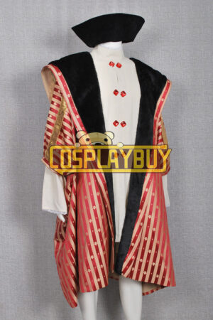 Historical Kings Court Dress Red Outfits