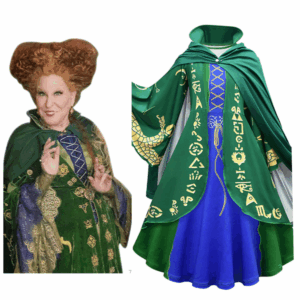 Kids Hocus Pocus Winifred Sanderson Cosplay Costume Dress