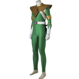 Mighty Morphin Power Rangers White Ranger Tommy Oliver Green Cosplay Costume