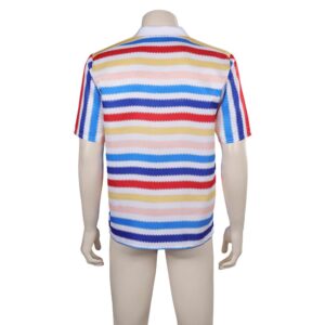 Movie Barbie 2023 Allan Rainbow Striped Cosplay Costume