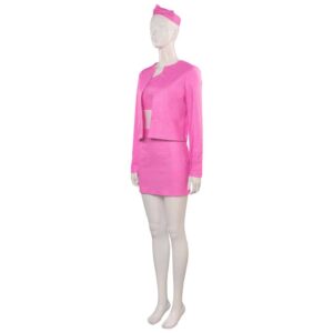 Movie Barbie 2023 Barbie Pink Nail Beads Cosplay Costume