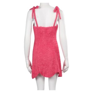 Movie Barbie 2023 Barbie Skirt Pink Plush Camisole Dress Cosplay Costume