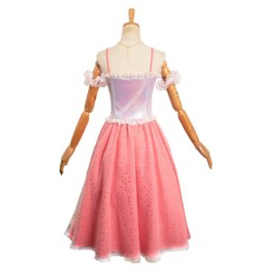 Movie Barbie 2023 Clara Pink Yarn Skirt Cosplay Costume