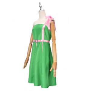 Movie Barbie 2023 Green Dress Cosplay Costume