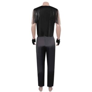 Movie Barbie 2023 Ken Black Fringe Set Cosplay Costume