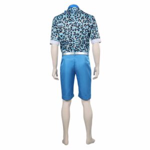 Movie Barbie 2023 Ken Blue Beach Cosplay Costume