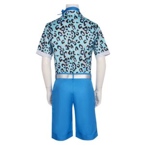 Movie Barbie 2023 Ken Blue Beachwear Set Cosplay Costume