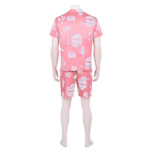 Movie Barbie 2023 Ken Pink Beachwear Cosplay Costume
