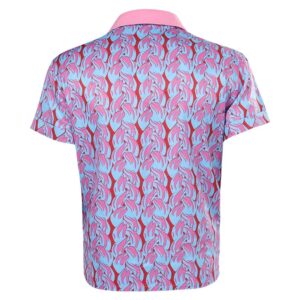 Movie Barbie 2023 Ken Pink Printed Cosplay Costume