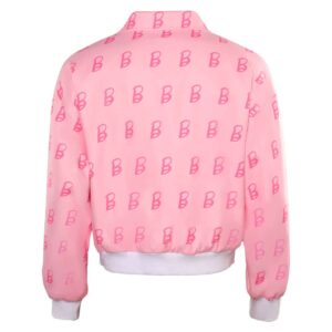 Movie Barbie 2023 Ken Pink Printed Jacket Cosplay Costume -Coshduk