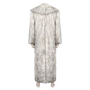 Movie Barbie 2023 Ken White Long Wool Cosplay Costume
