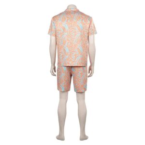 Movie Barbie 2023 Ken Yellow Beachwear Cosplay Costume