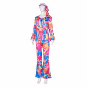 Movie Barbie 2023 Margot Robbie Barbie Hippie Disco Cosplay Costume -Coshduk