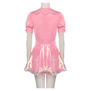 Movie Barbie 2023 Margot Robbie Barbie Pink Skirt Cosplay Costume -Coshduk