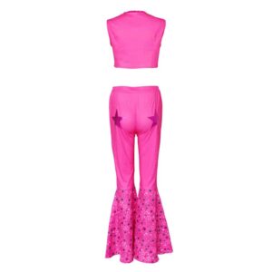 Movie Barbie 2023 Margot Robbie Barbie Pink Western Cowboy Set Cosplay Costume