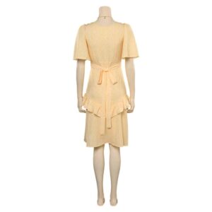 Movie Barbie 2023 Margot Robbie Barbie Yellow Dress Cosplay Costume