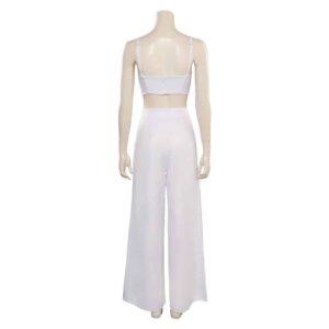 Movie Barbie 2023 The Nobel Prize Barbie White Fashion Set Cosplay Costume