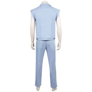 Movie Barbie Ken Blue Cowboy Vest Set Cosplay Costume